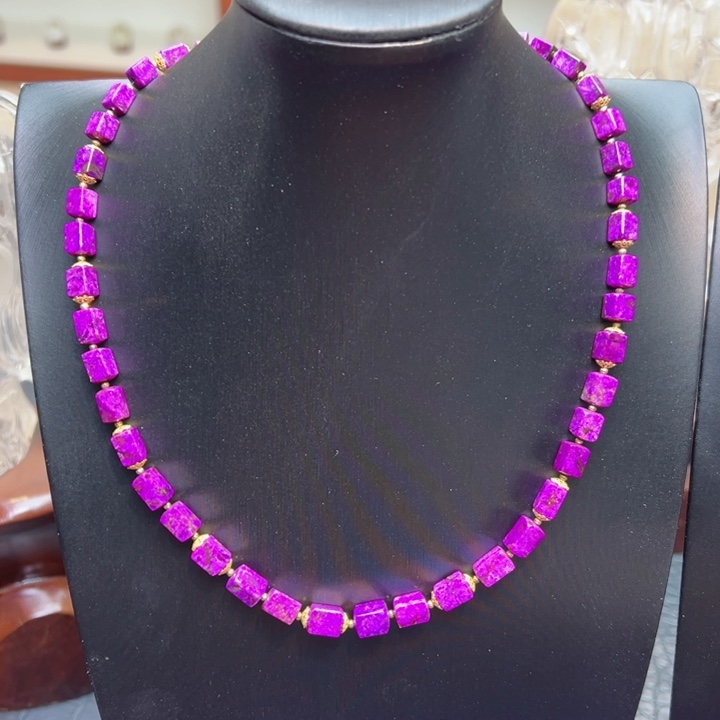 苏纪石（舒俱来）项链18K金镶嵌