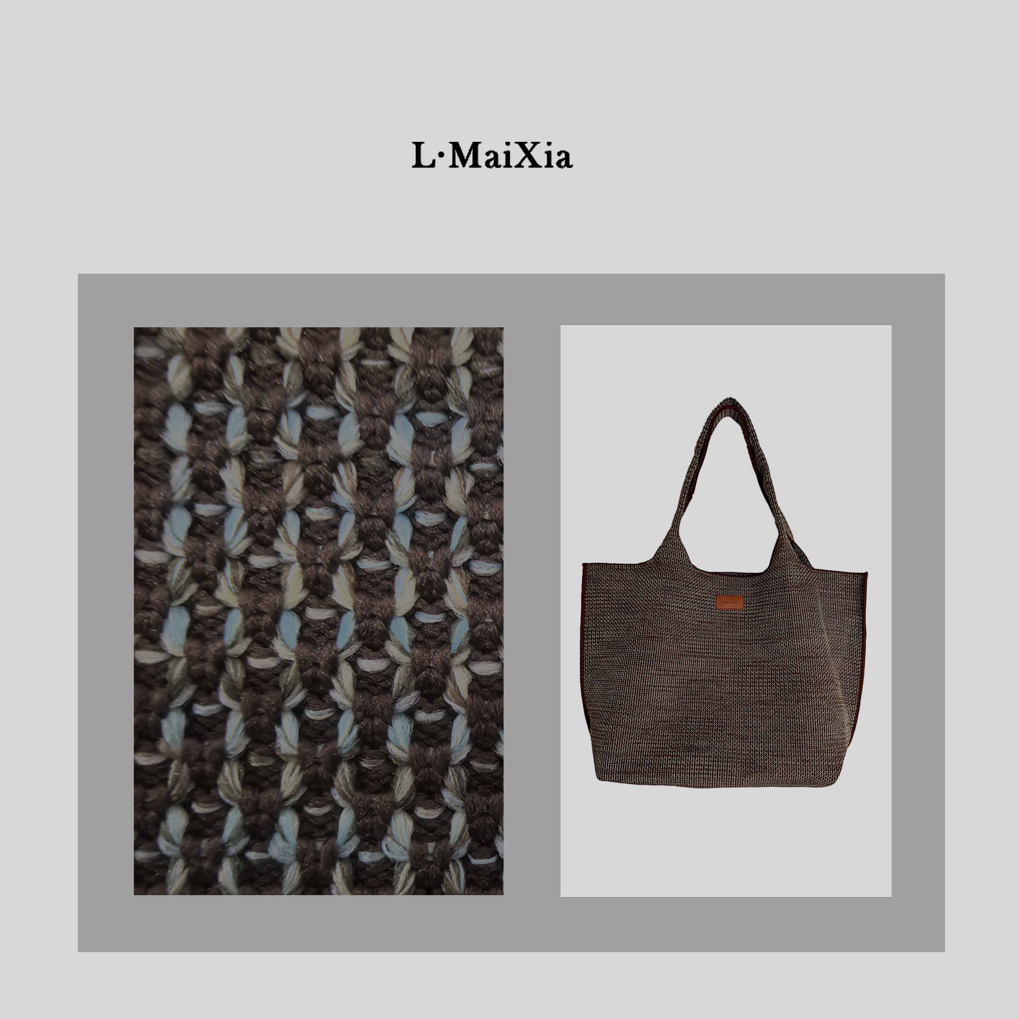 L.MAIXIA/露玛莉先时尚编织托特包LX-51092