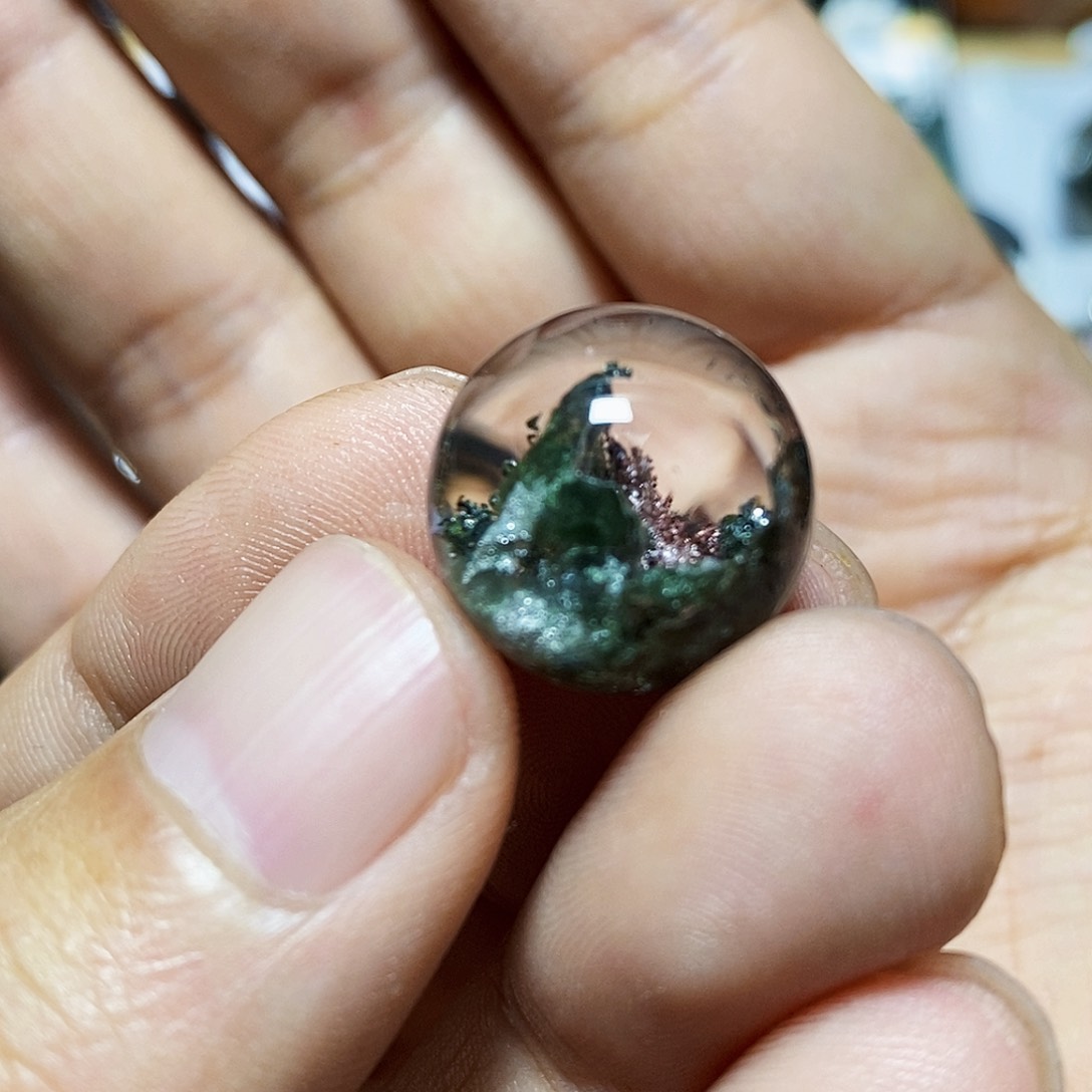 水晶吊坠银S925镶嵌吊坠