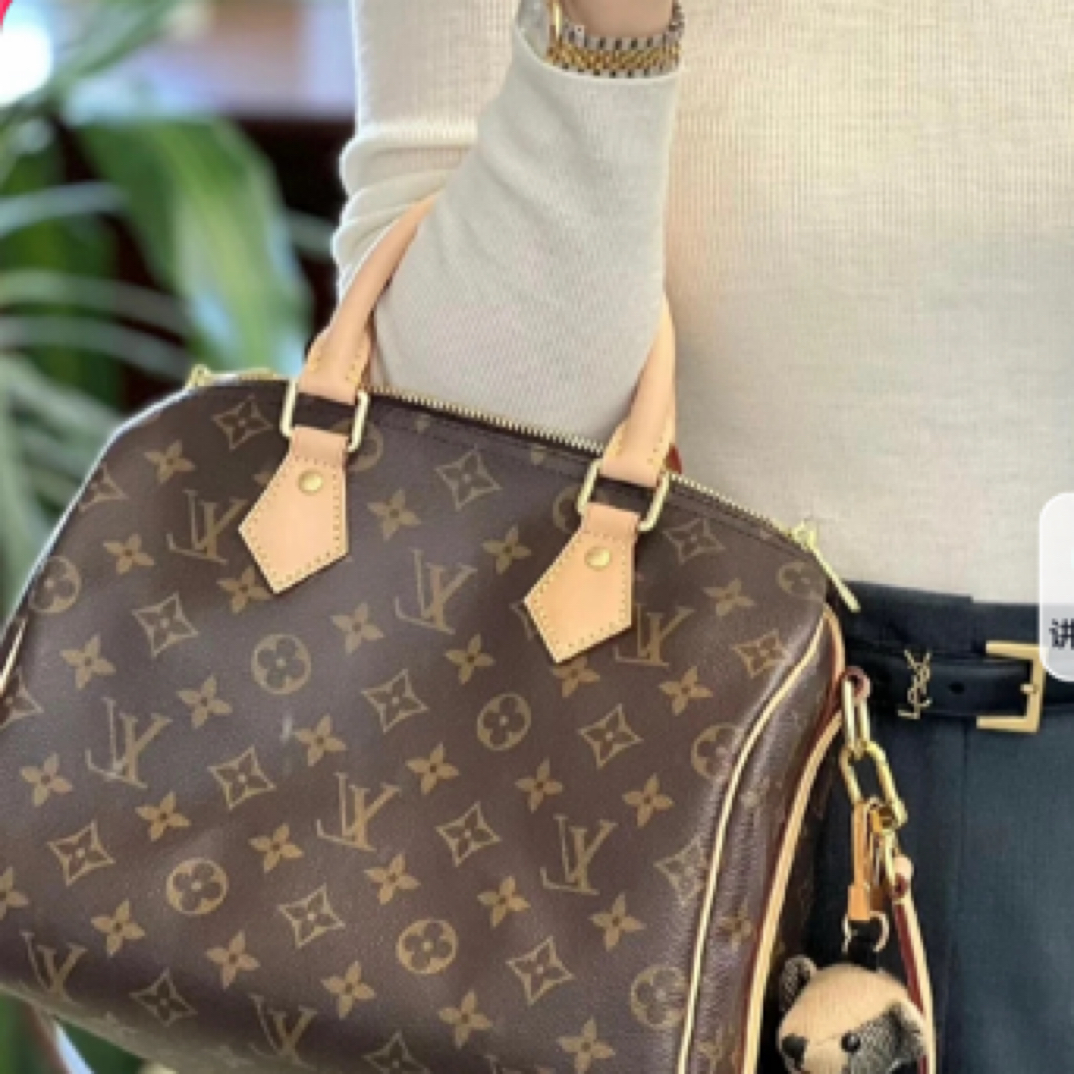 95新 LouisVuitton/路易威登 lv老花30肩带 芯片款 973062