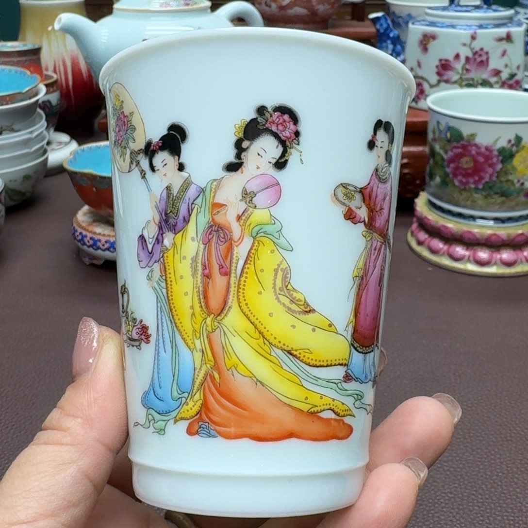 瓷片景德镇仿古手工制作精品展示