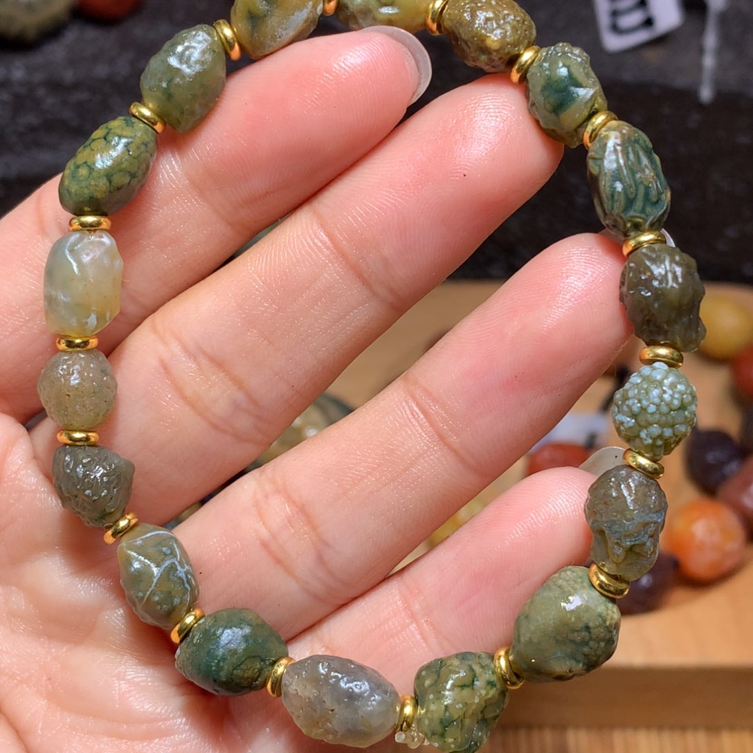 未镶嵌玛瑙/玉髓珠宝半成品