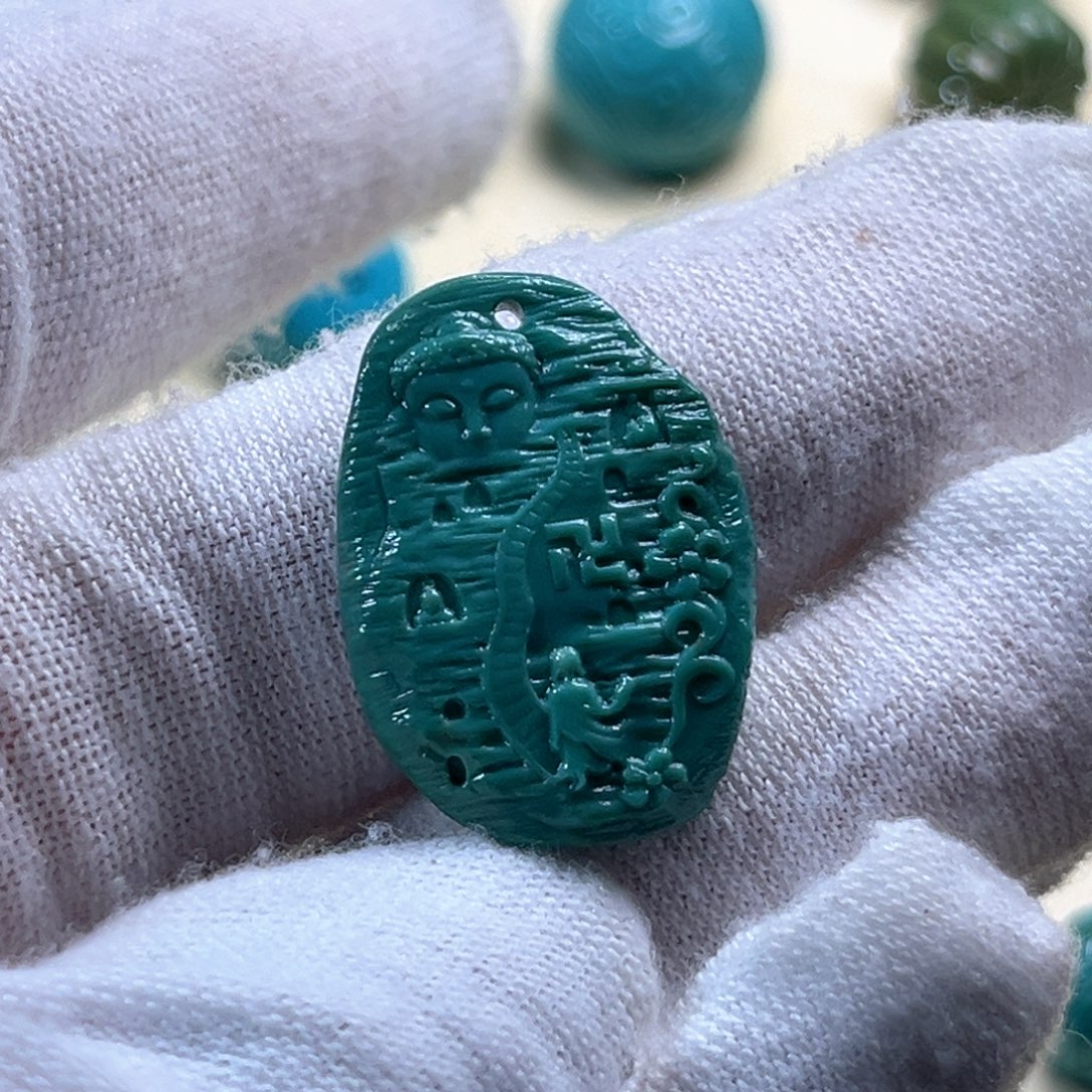 绿松石未镶嵌牌子
