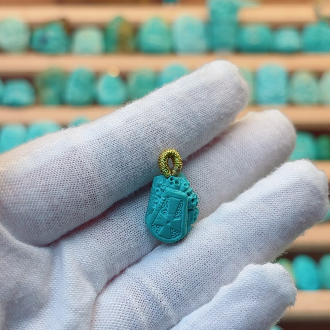 绿松石未镶嵌配饰