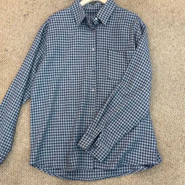 （拍下不退不换）磨毛格子衬衫-衣长68胸围108