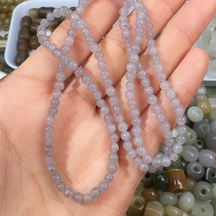 和田玉未镶嵌手链4mm