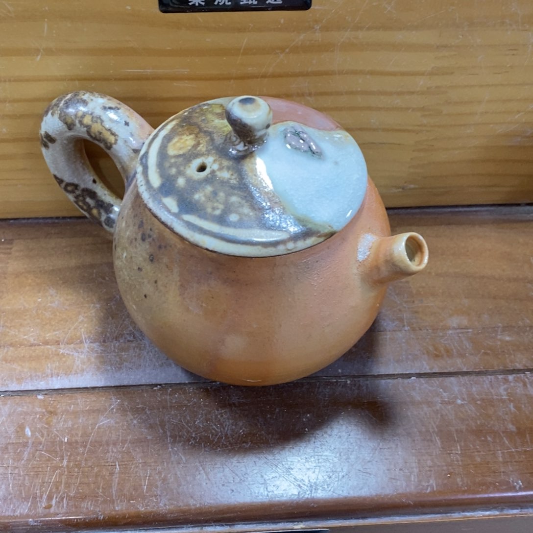 陶园柴烧，精品高货。5瑕摆件