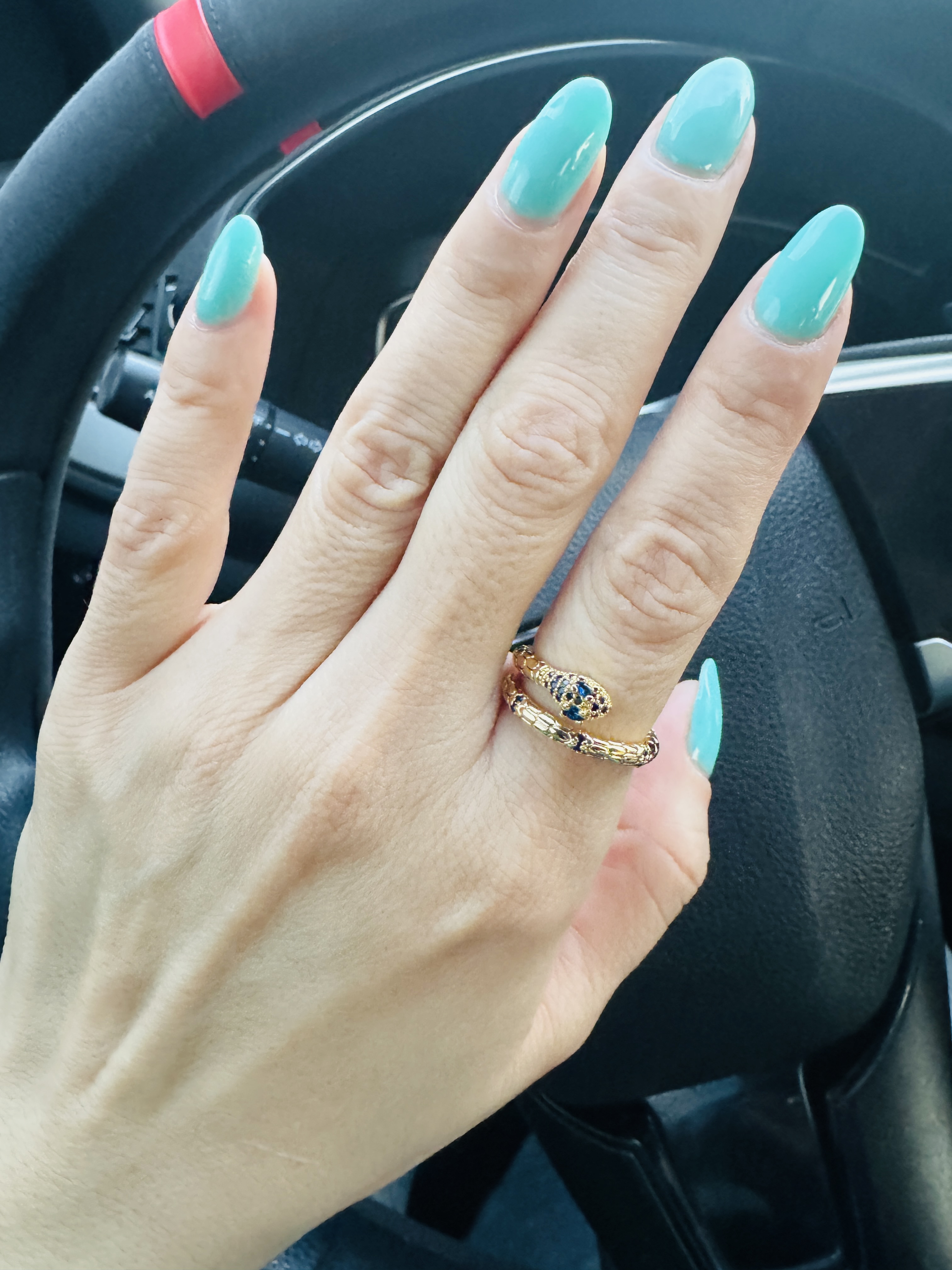 925银戒指 925银戒指 LARVINA蛇元素戒指