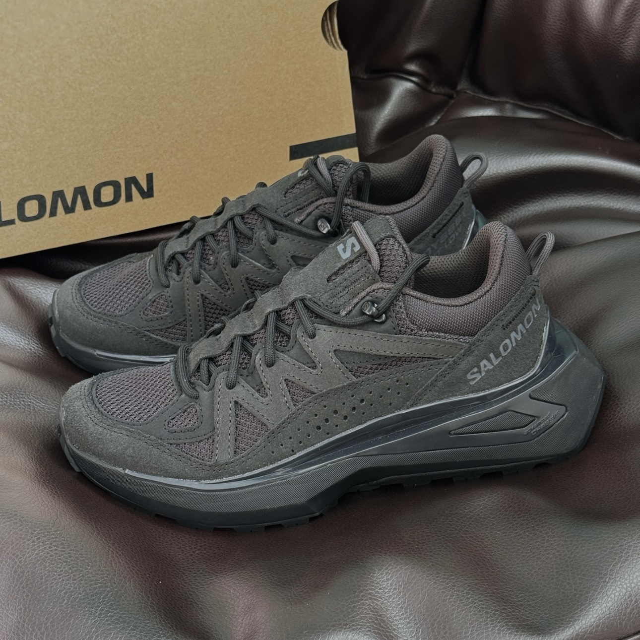SALOMON萨洛蒙 ODYSSEY ELM LOW黑色低帮户外运动跑步鞋 473766