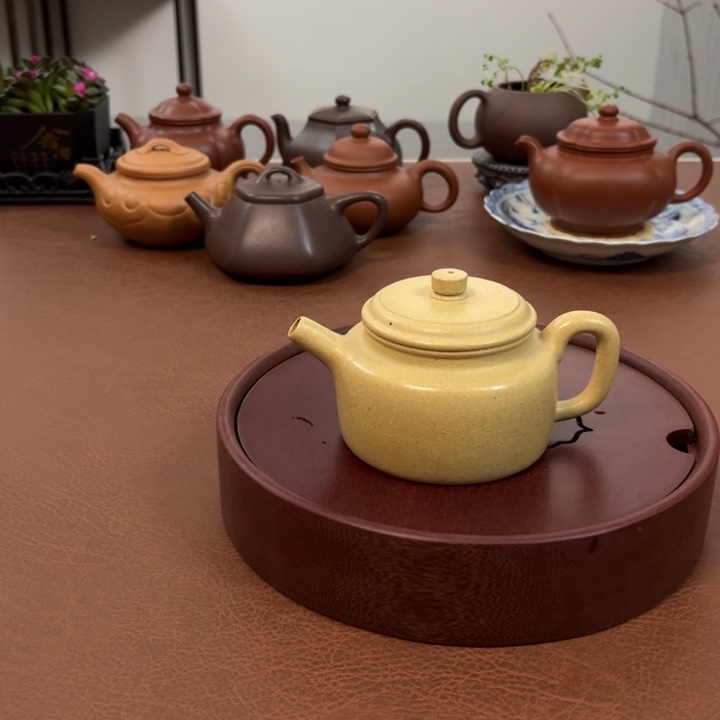 紫砂茶壶德钟本绿手工