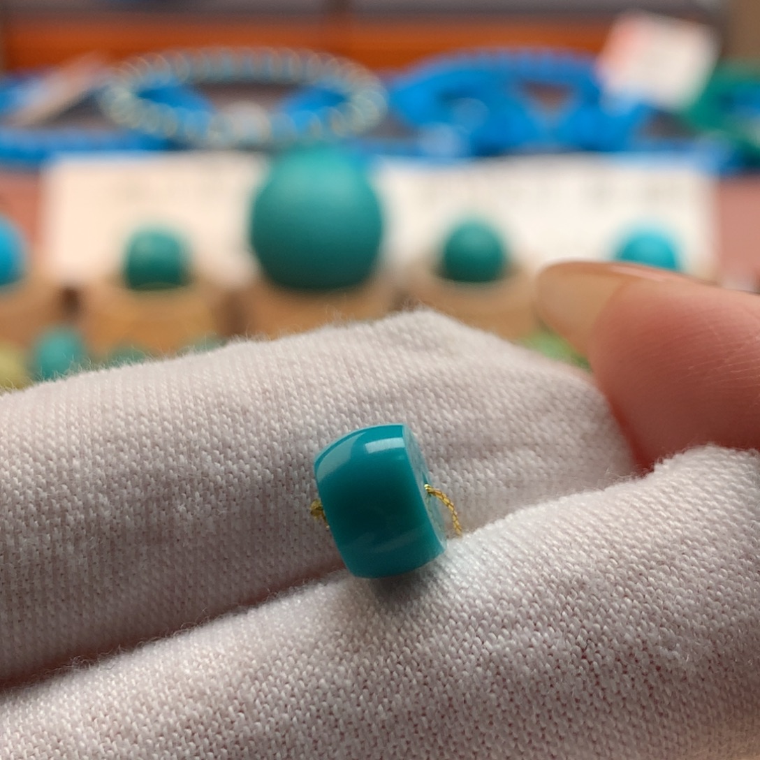 绿松石未镶嵌绿松石7.8mm