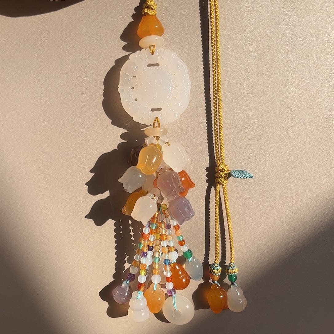 幺***儿玛瑙/玉髓未镶嵌车挂汽车挂件