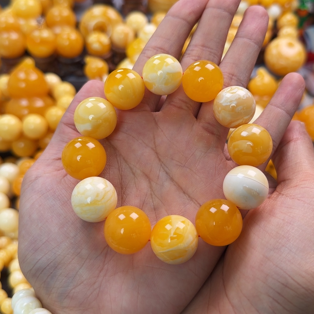 琥珀未镶嵌珠宝奇石19mm