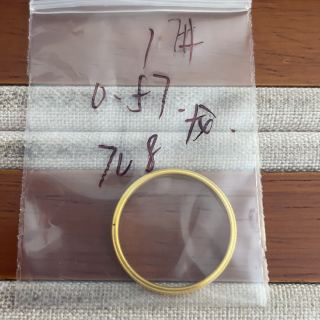 克重0.57 17号 龙鳞戒指 足金999