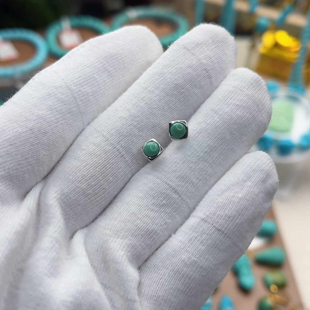 绿松石银S925镶嵌配饰