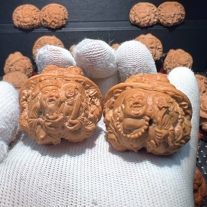 文玩核桃把件易*福禄寿喜