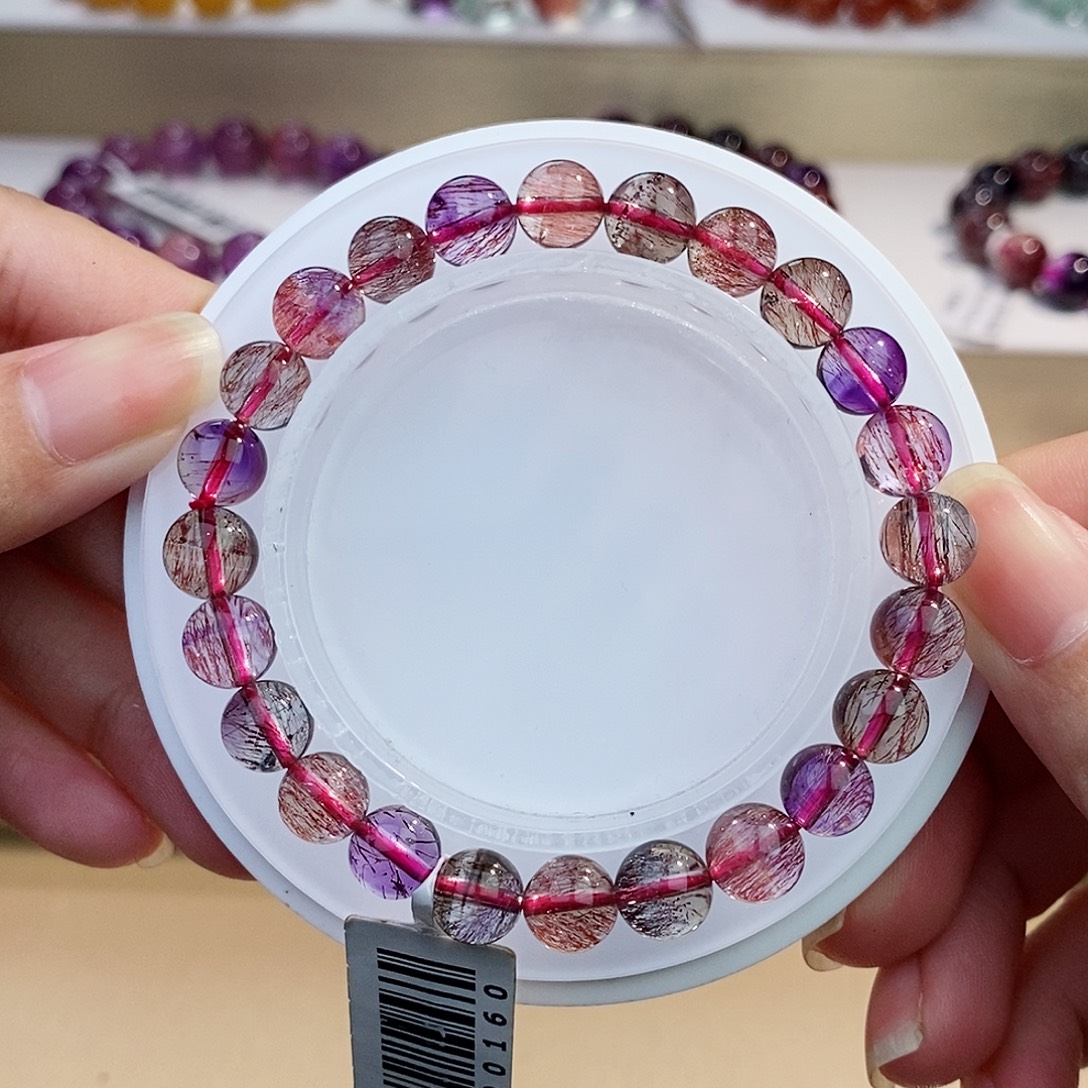 未镶嵌发晶手链黑加仑7