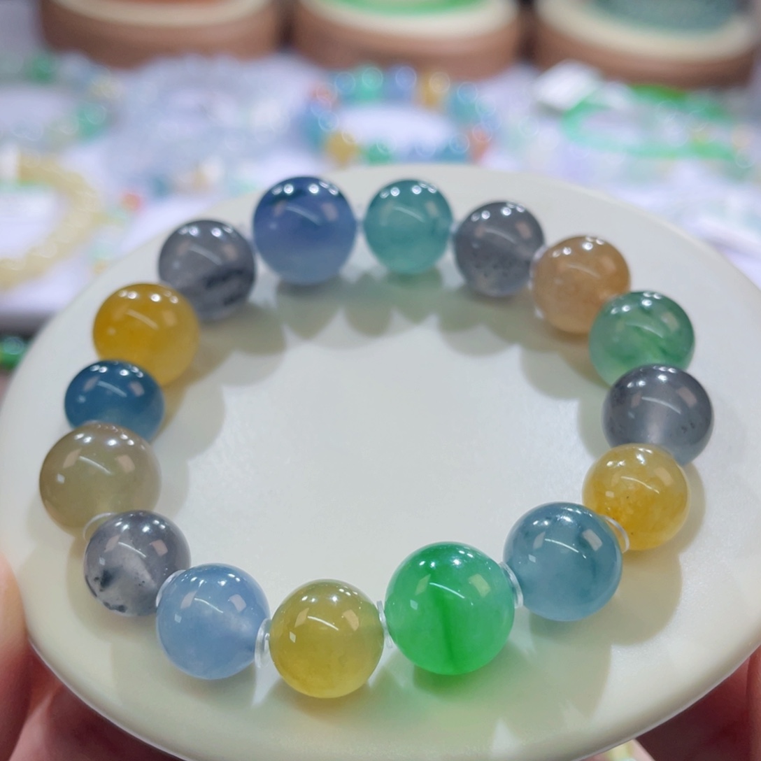 未镶嵌手链翡翠高品可拆卡9.6-13.1