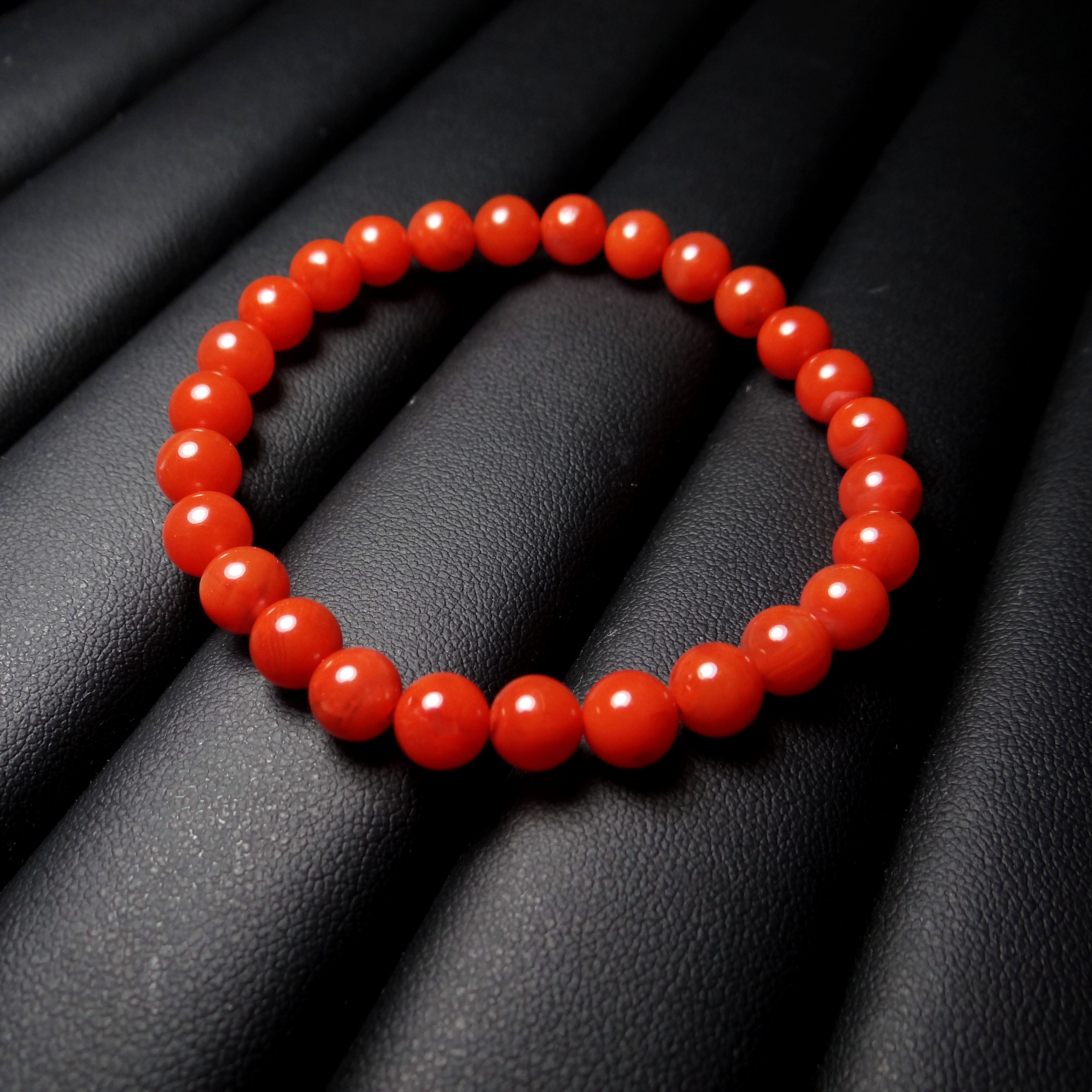 保山原矿南红小米珠手串时尚百搭女款素圈珠珠