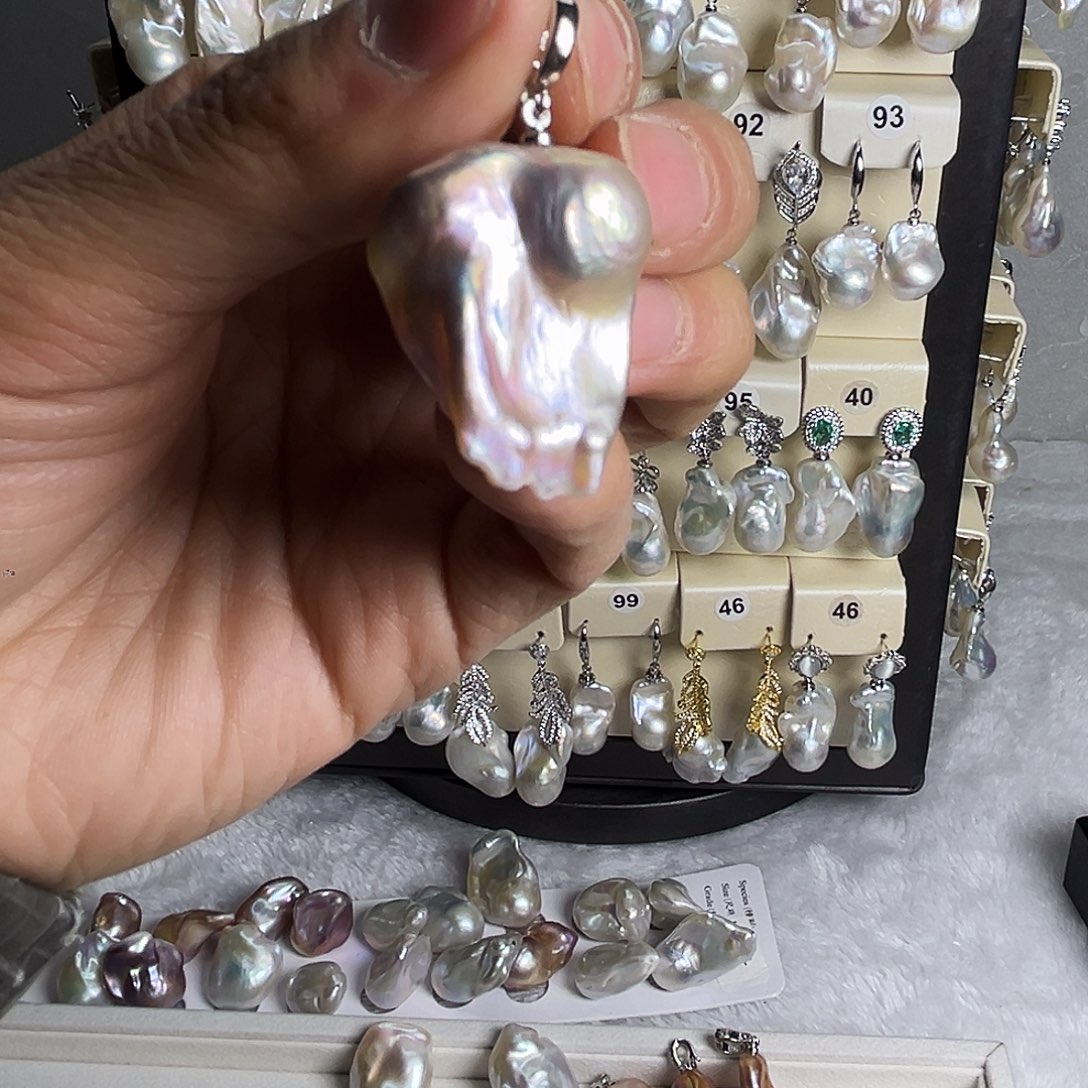 淡水珍珠耳饰未镶嵌