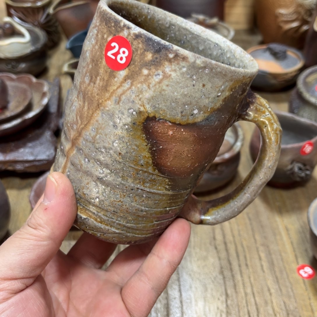 小西陶藏备前茶杯茶宠茶盘