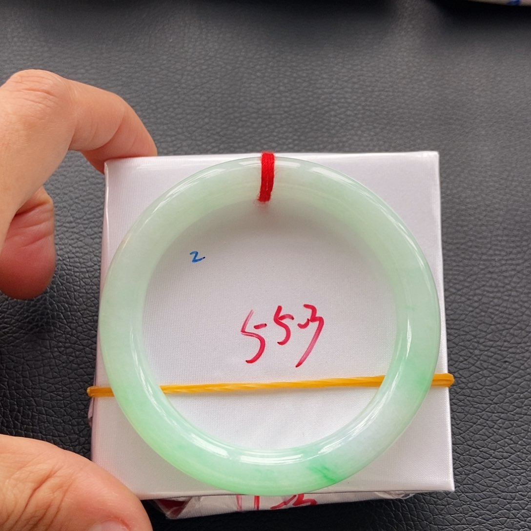 翡翠手镯未镶嵌16晴水绿眼绿16