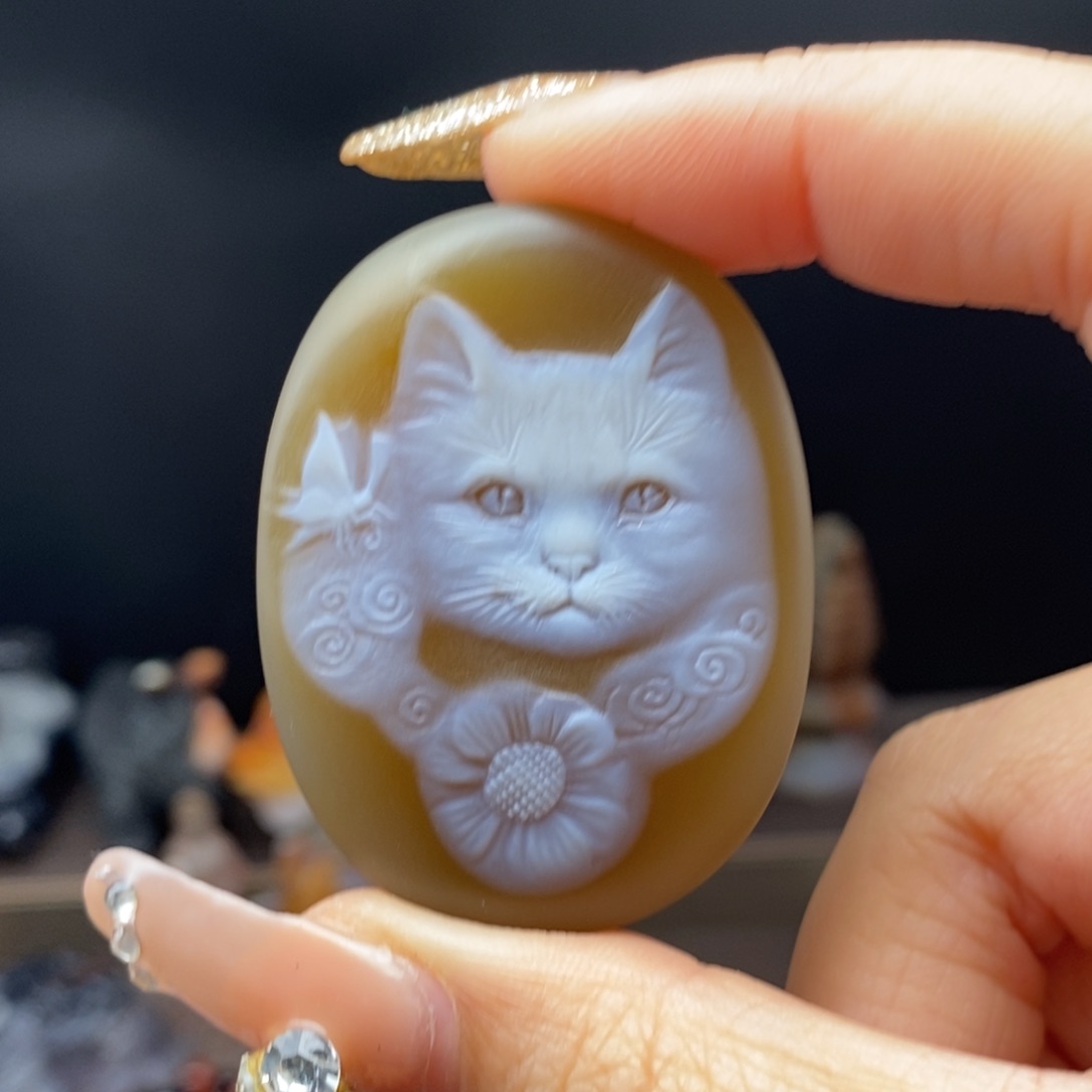 玛瑙/玉髓吊坠(不含链)未镶嵌