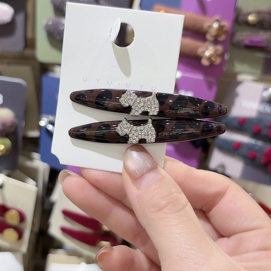 皮质铁合金狗狗鸭夹呀