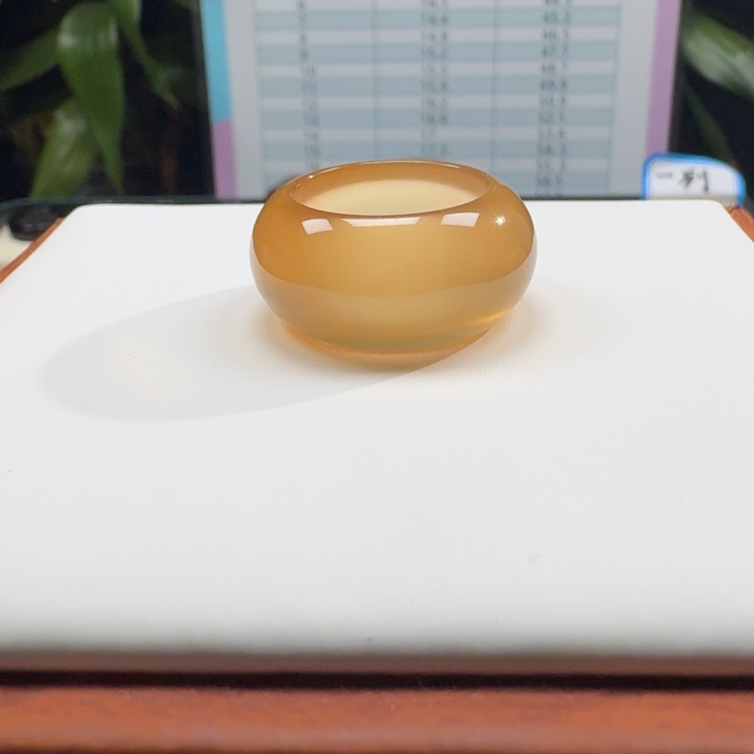 玛瑙/玉髓未镶嵌戒指Z17.7港16