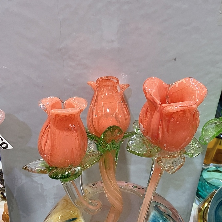 无铅玻璃你***好花瓶高45厘米宽9厘米