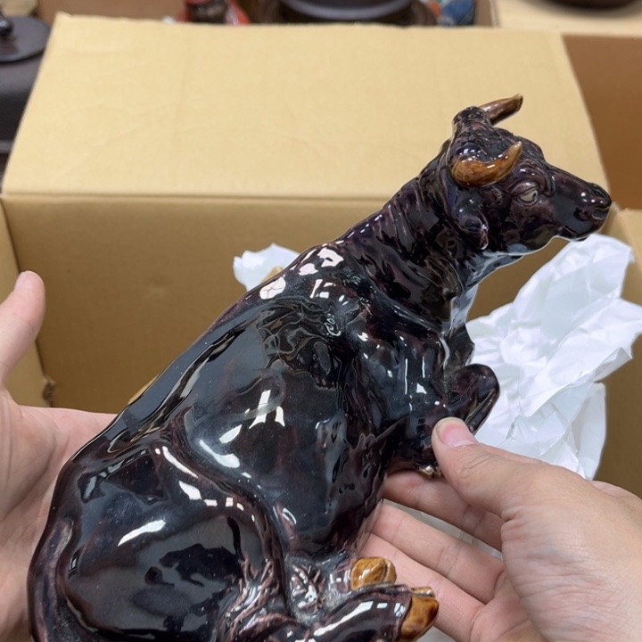 瓷片摆件工艺品瓷器摆件777 