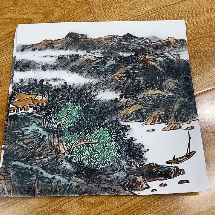姜奇老师山水作品33×33