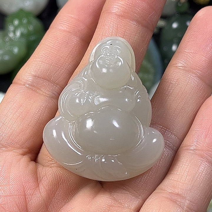 和田玉未镶嵌吊坠(不含链)