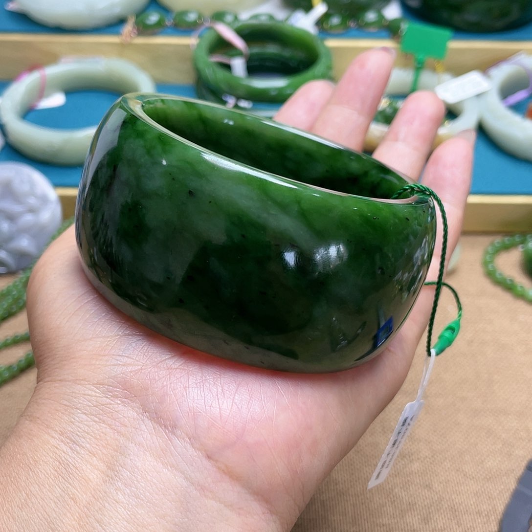 【闪购商品】和田玉手镯64圈口42未镶嵌