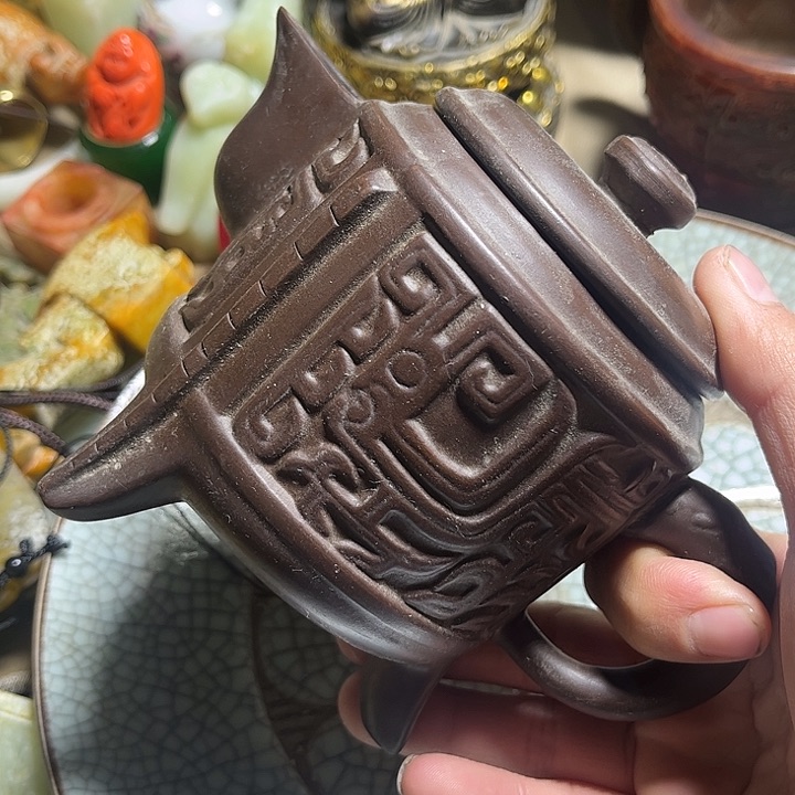 紫金钵盂菩提把件