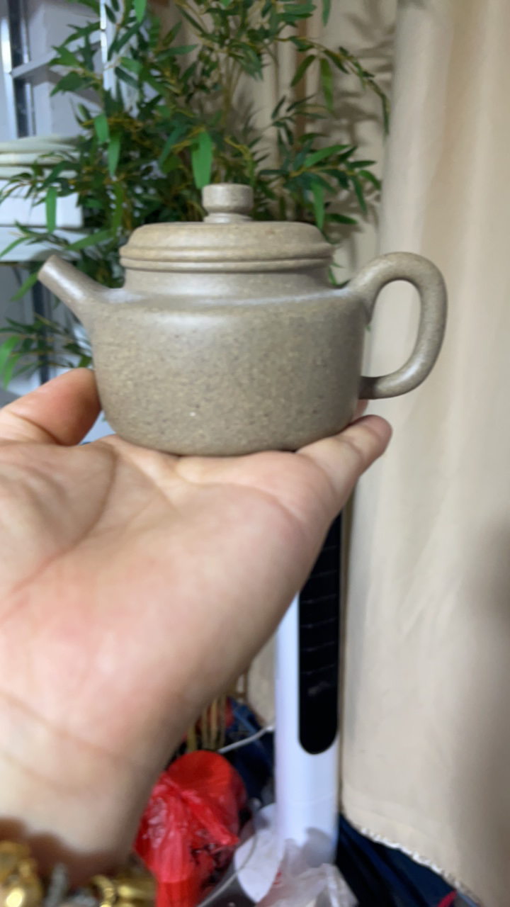 宜兴原矿紫砂壶30目精挑青降坡德钟130毫升精工半手工文人茶器