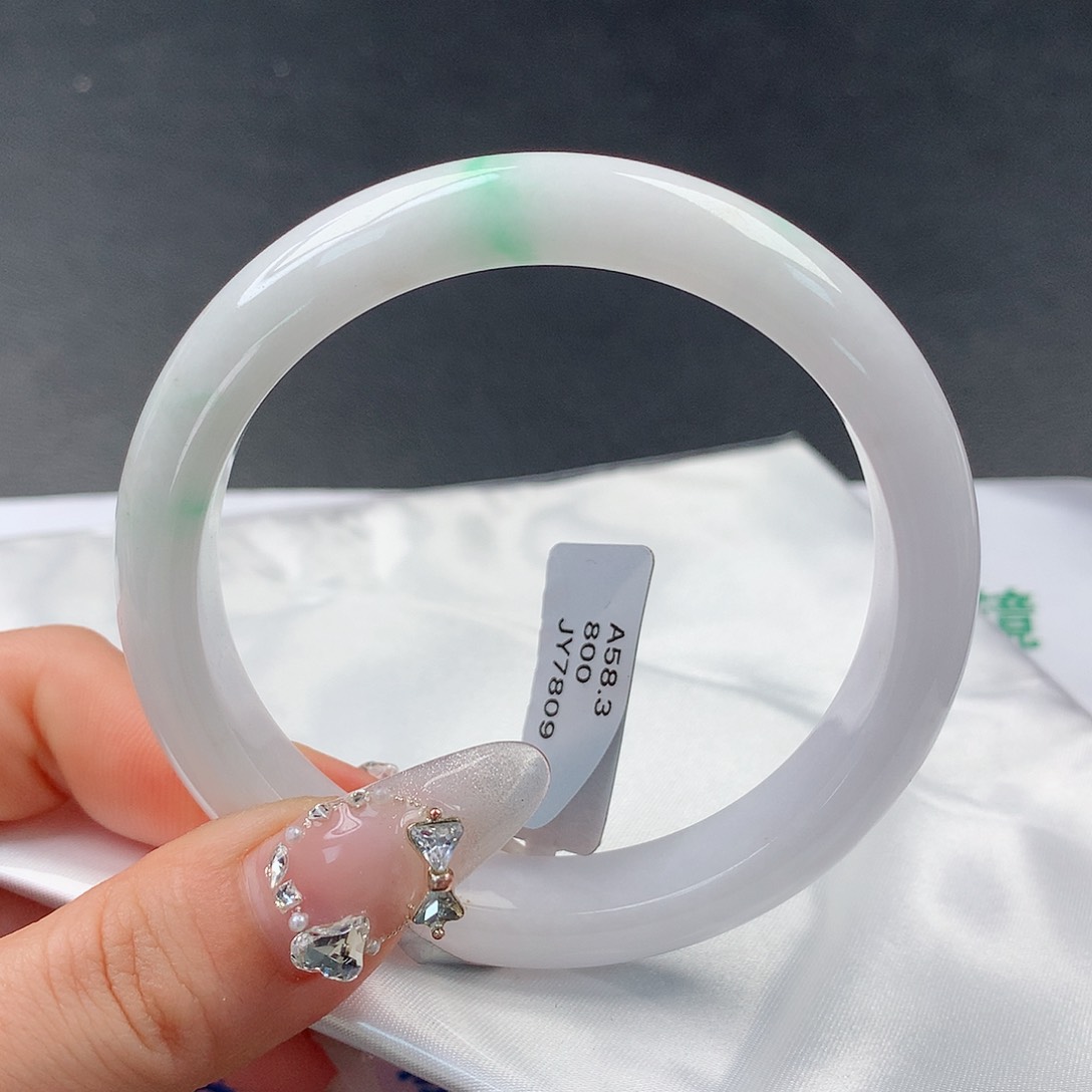 翡翠手镯未镶嵌0062正58.7