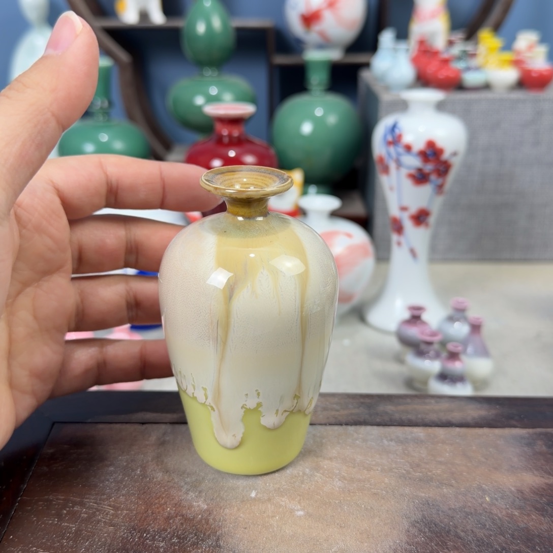 陶瓷手工小花器摆件