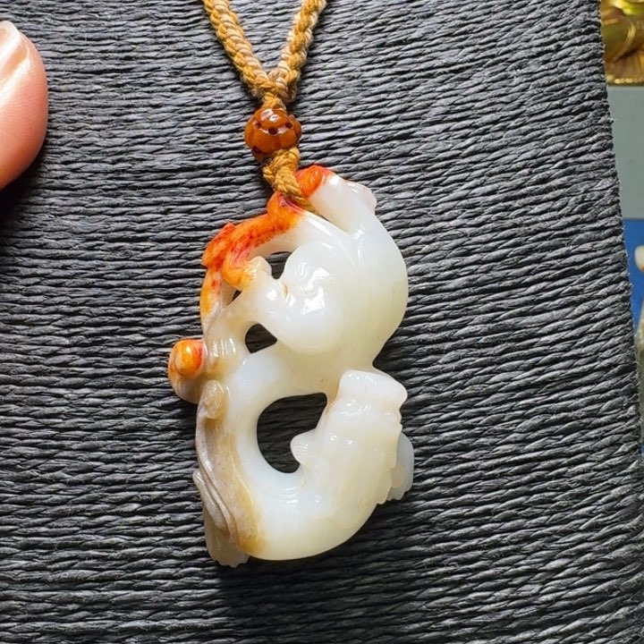 和田玉（糖玉）挂件未镶嵌