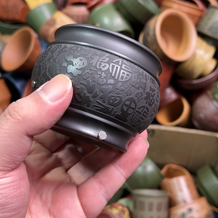 紫砂茶杯全手工紫砂主人杯