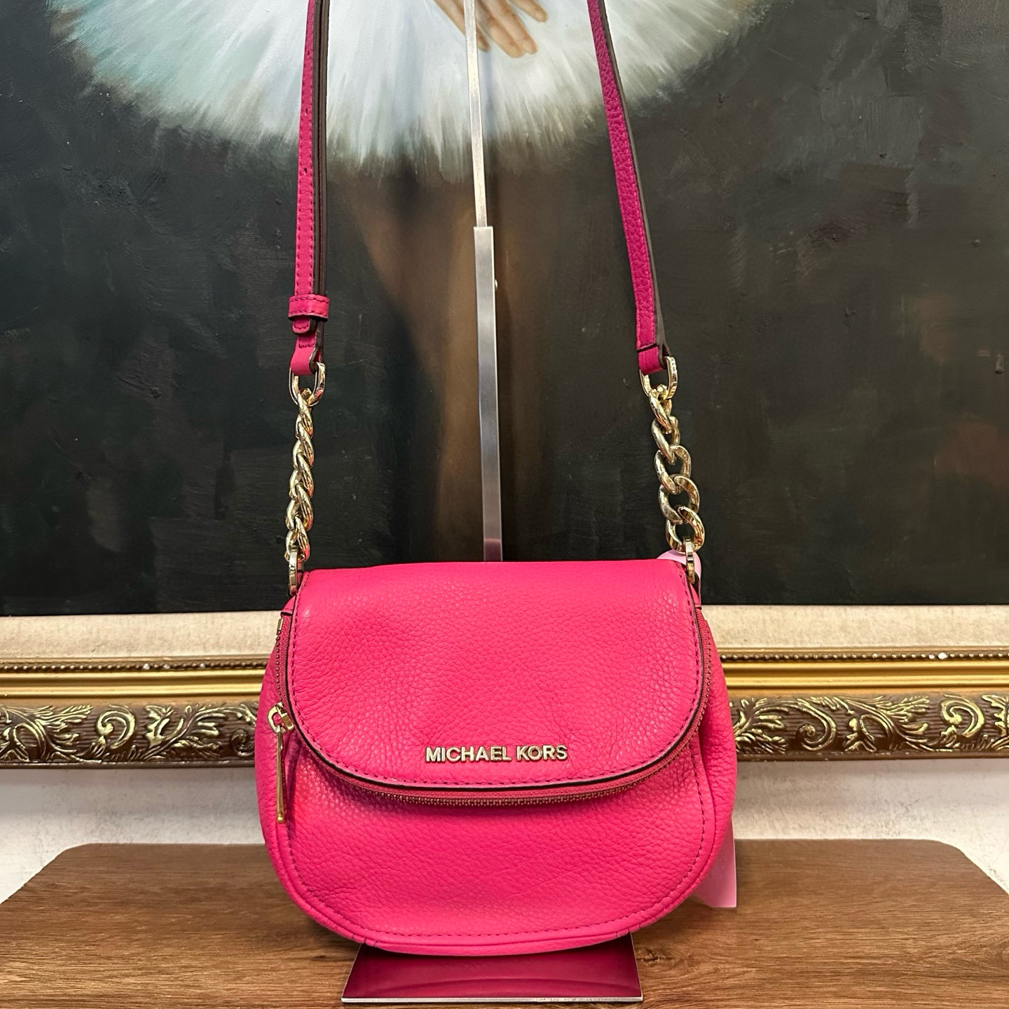 95新 MICHAEL KORS/迈克高仕 mk单肩包/000725/尺寸18*15