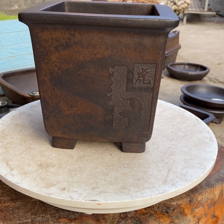 无****杨冬益紫砂花盆46789