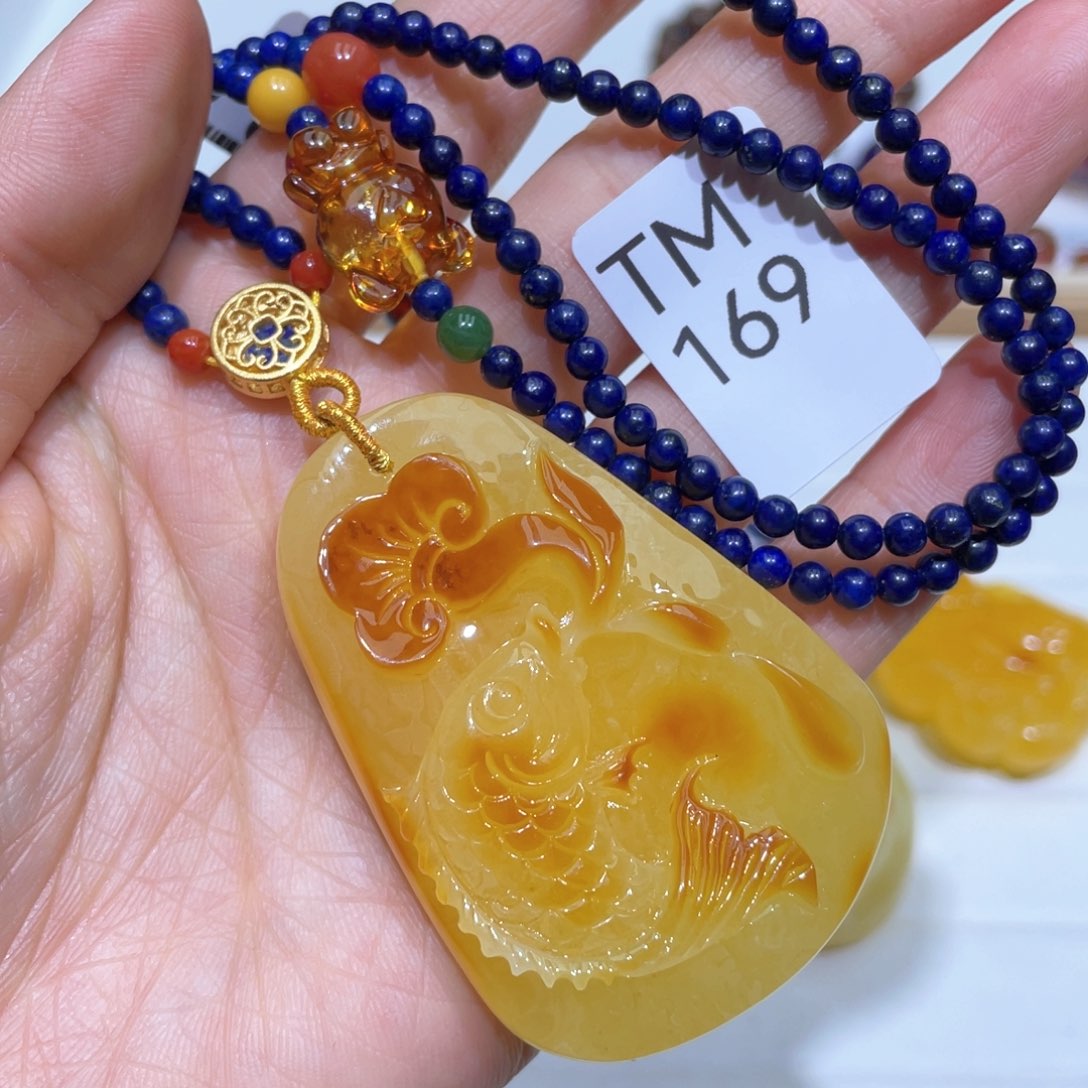 蜜蜡颈饰未镶嵌项链