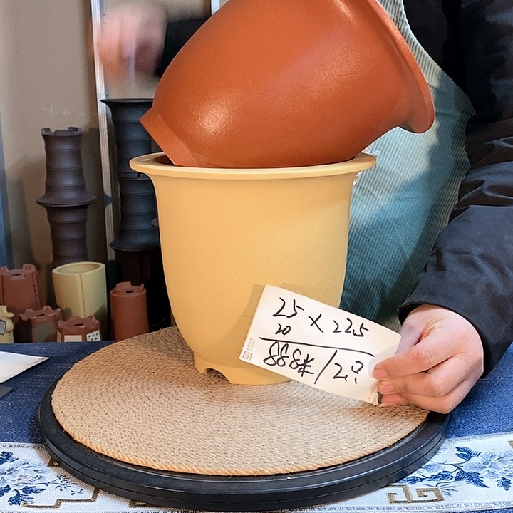 紫砂花瓶紫砂花盆