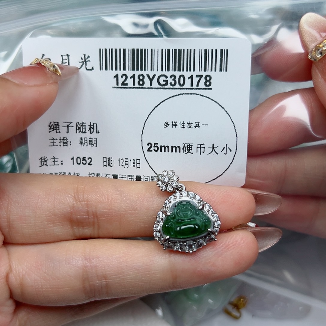 翡翠未镶嵌吊坠(不含链)