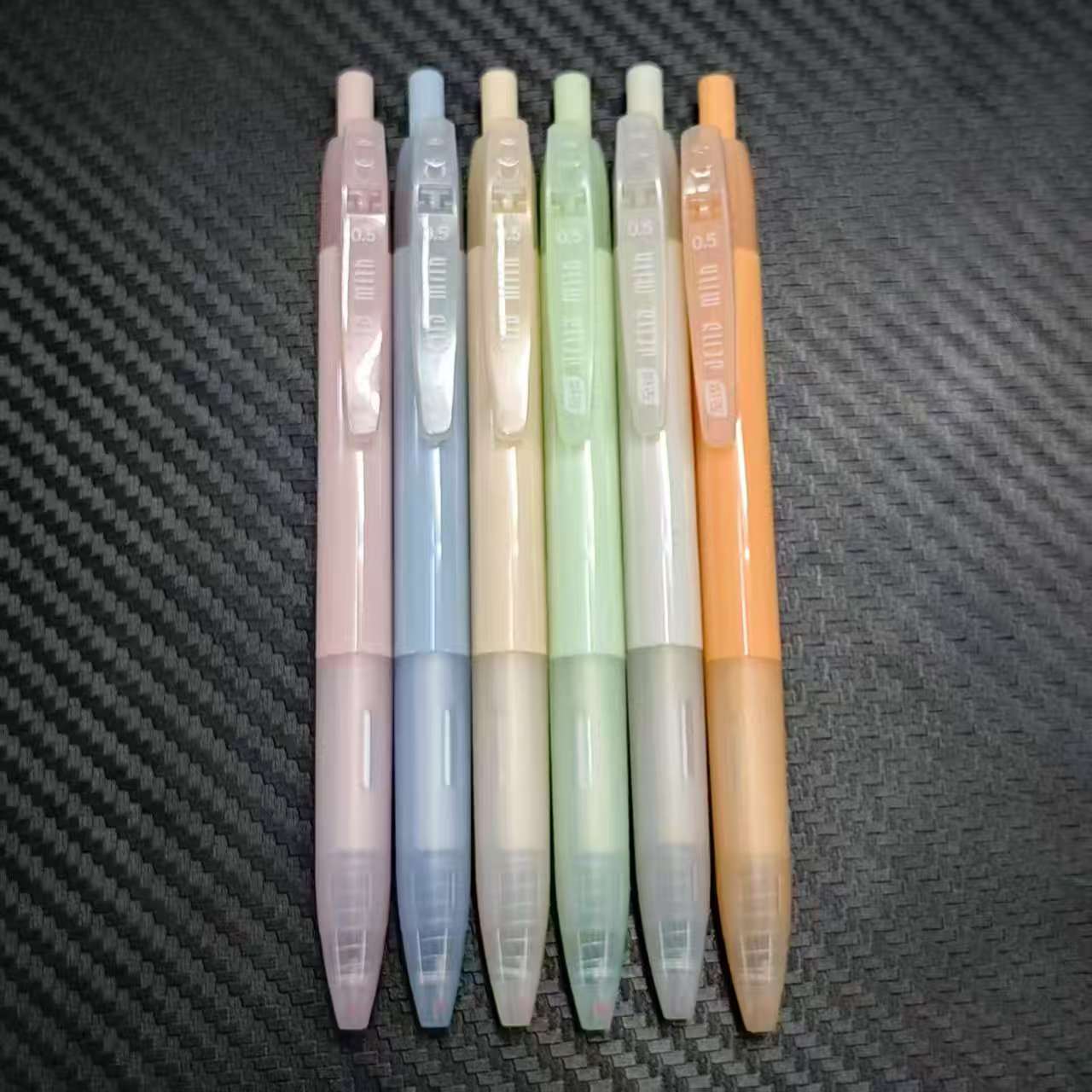 【发6支】【至锦8058果语奶茶st笔头黑色0.5mm】