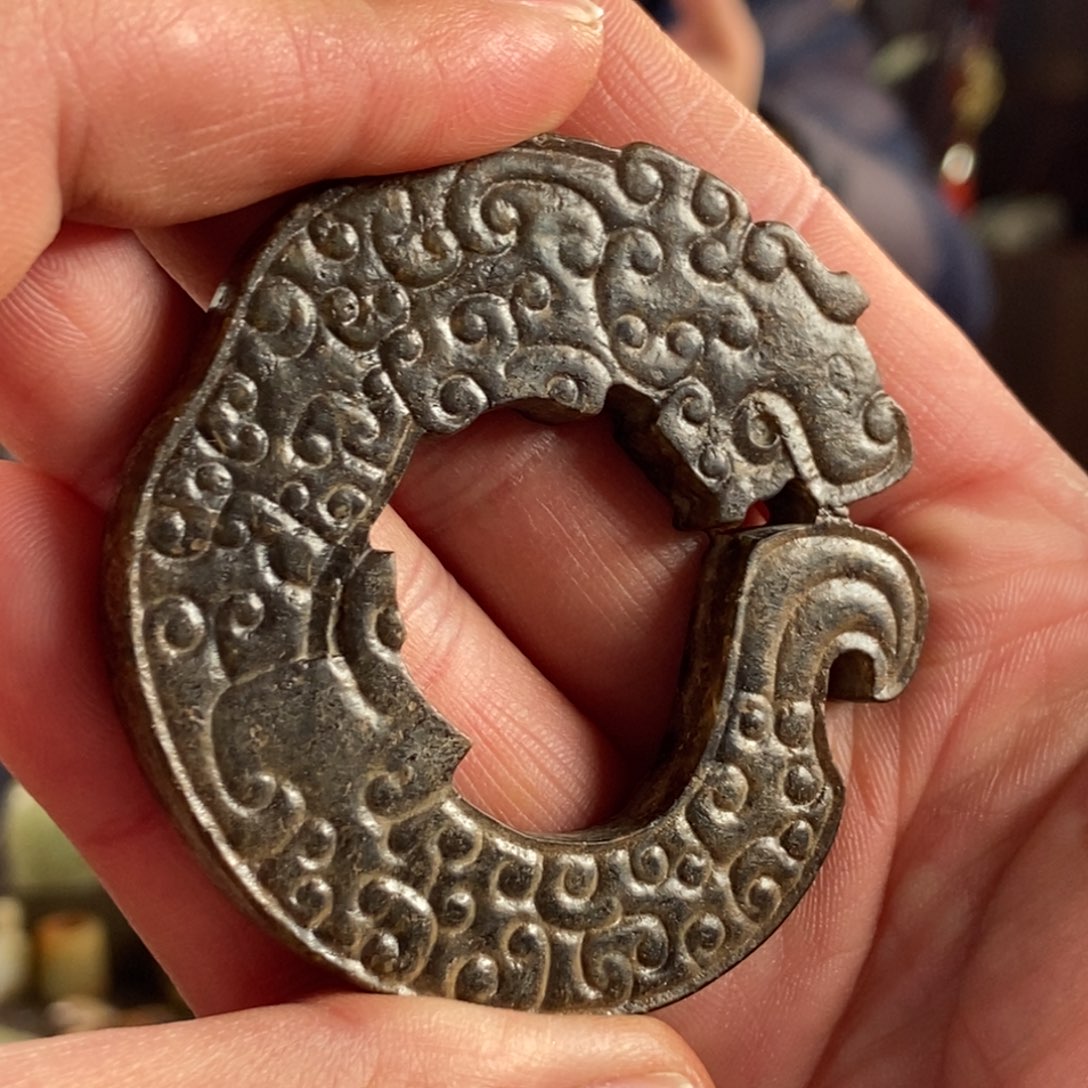 和田玉挂件未镶嵌毛**料