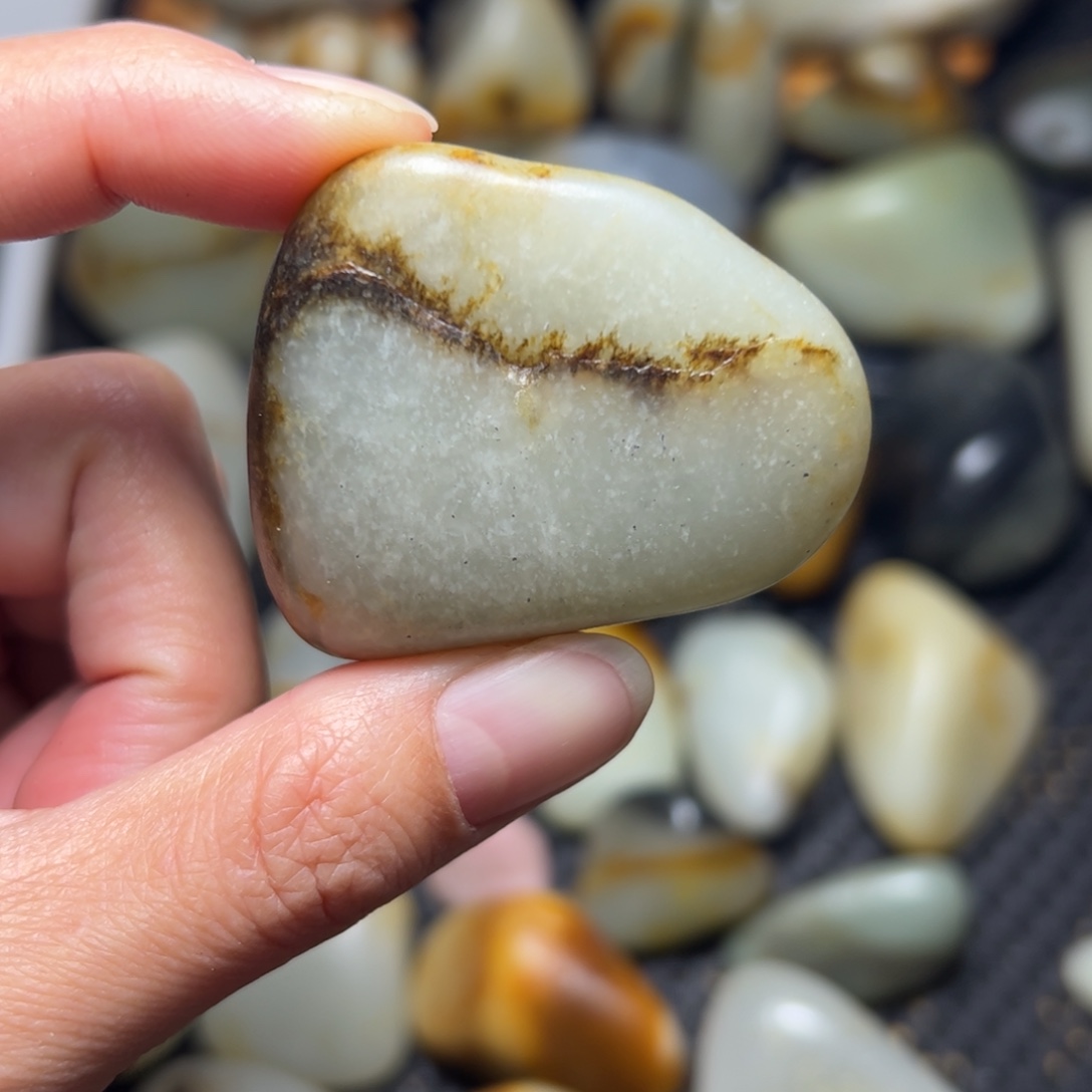 和田玉未镶嵌挂件A46