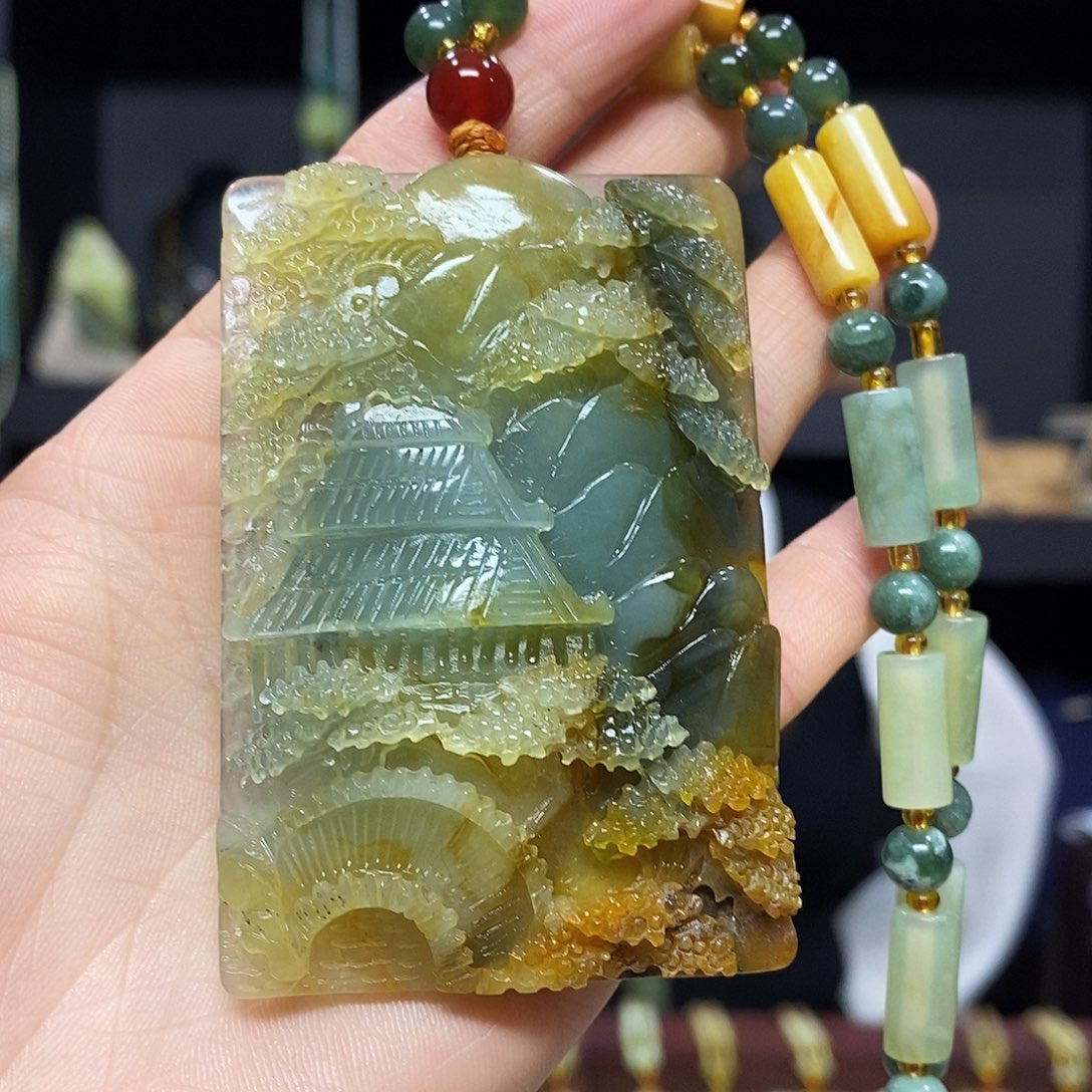 岫玉挂件吊坠未镶嵌