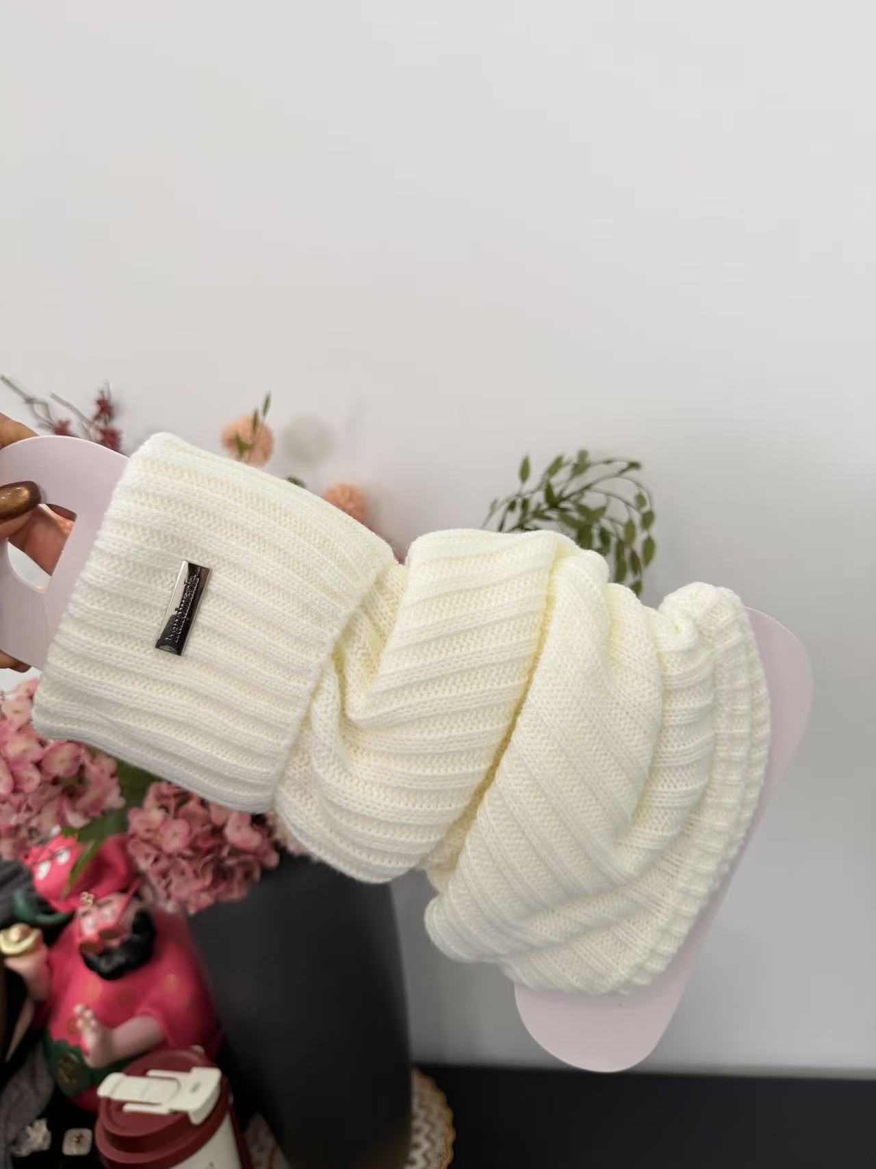 7754【DG】竖条纹保暖袜套